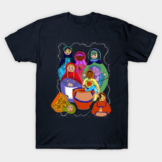 Matryoshka Me T-Shirt by neuroticowl